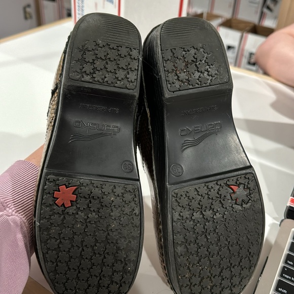 Dansko Gold Geometric Pattern Clogs - Picture 7 of 7